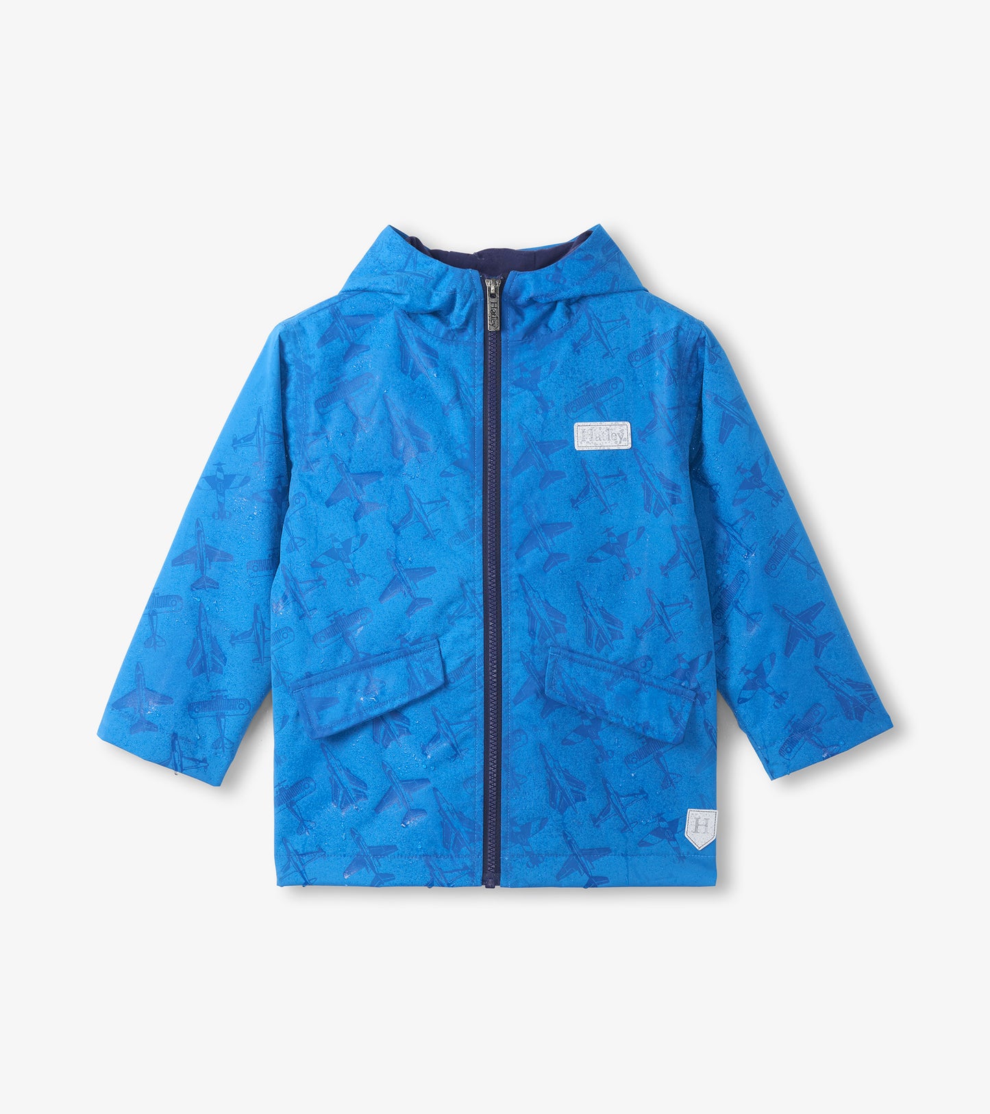 Colour reveal vintage aircrafts microfiber field jacket