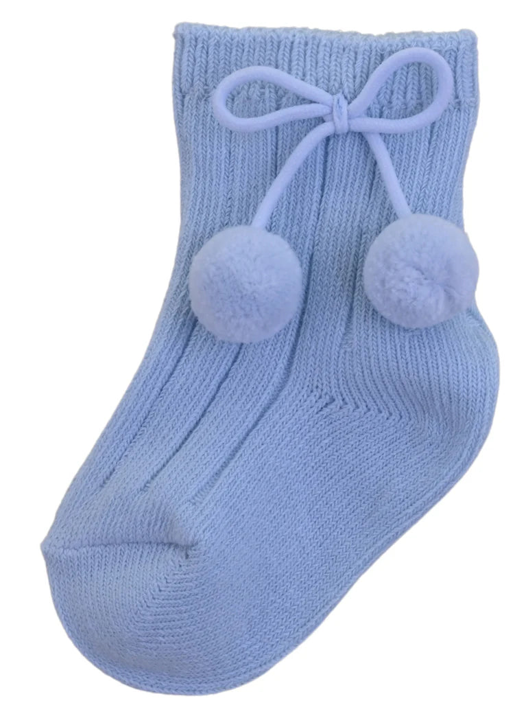 Blue Ankle Socks