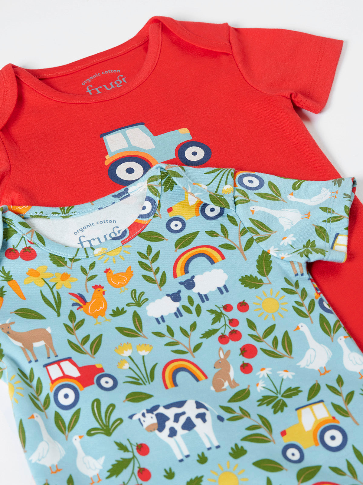 2 Pack short Sleeve Body Suits