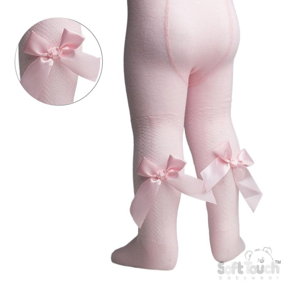 Pink Tights With Bow