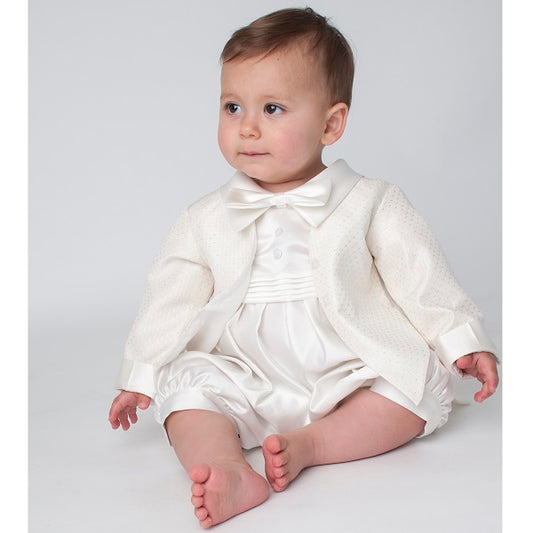 Boys Christening Romper