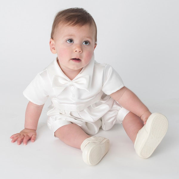 Boys Christening Romper