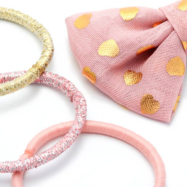 Bow Aliceband, Clips and Small Elastics Set
