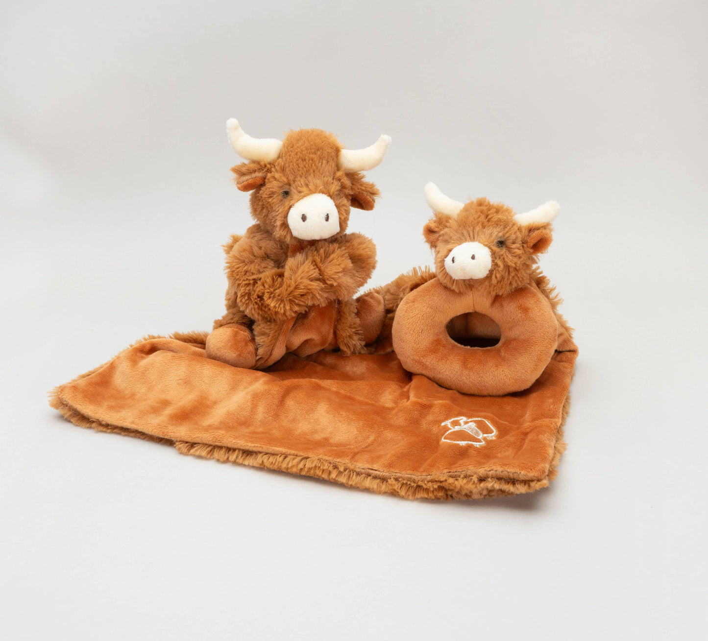 Highland Cow Baby Rattle