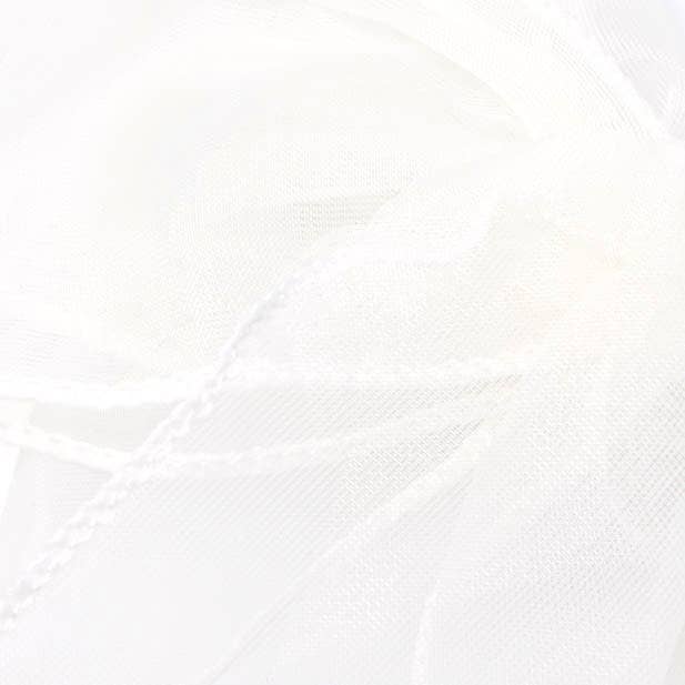 Ivory double bow barrette clip with tails