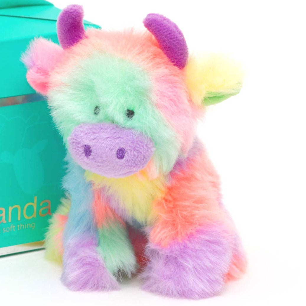 Mini Rainbow Highland Cow