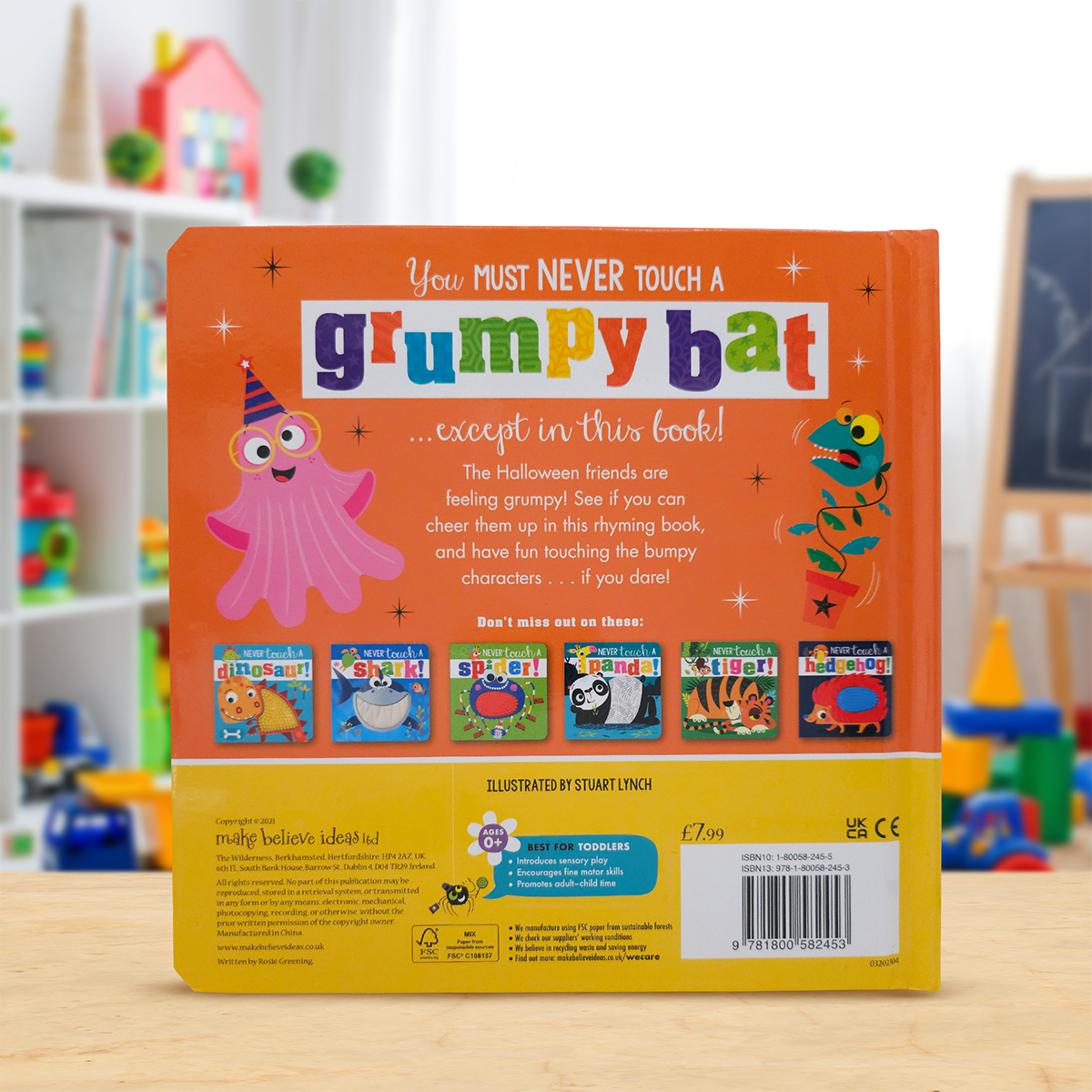 Never Touch a Grumpy Bat! Halloween Touch and Feel Book
