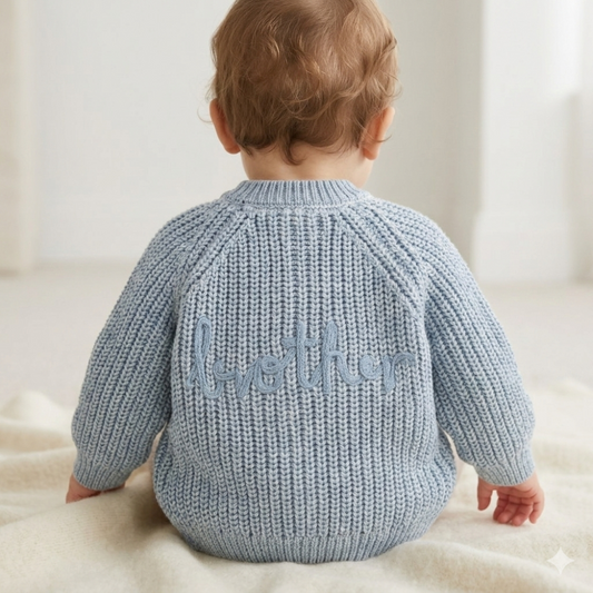 Blue Baby Cardigan - Brother