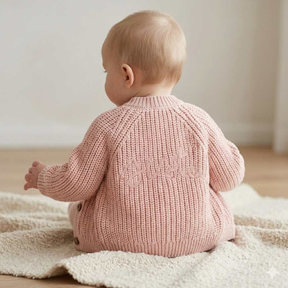 Pink Baby Cardigan - Sister