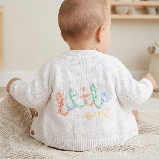 Baby White Cardigan - Little One