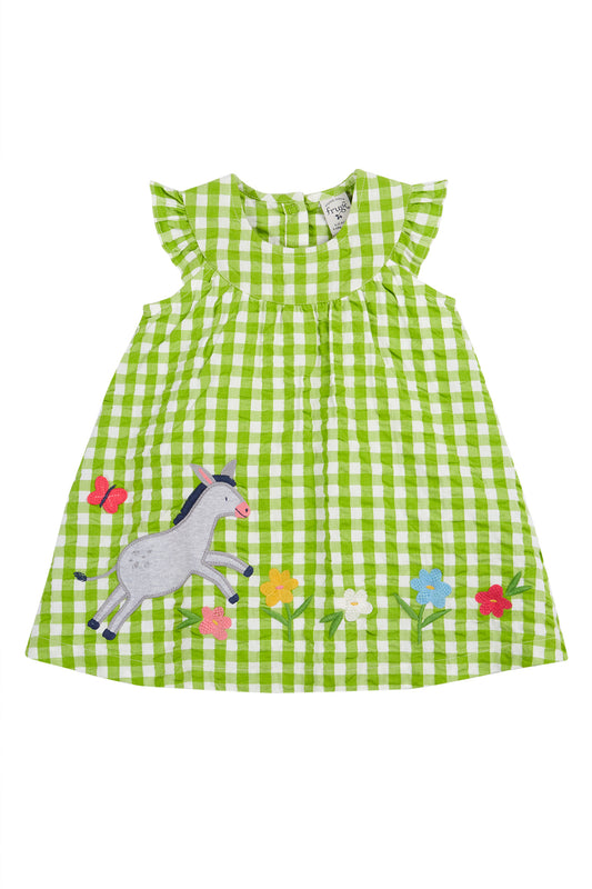 Green checkered Dress